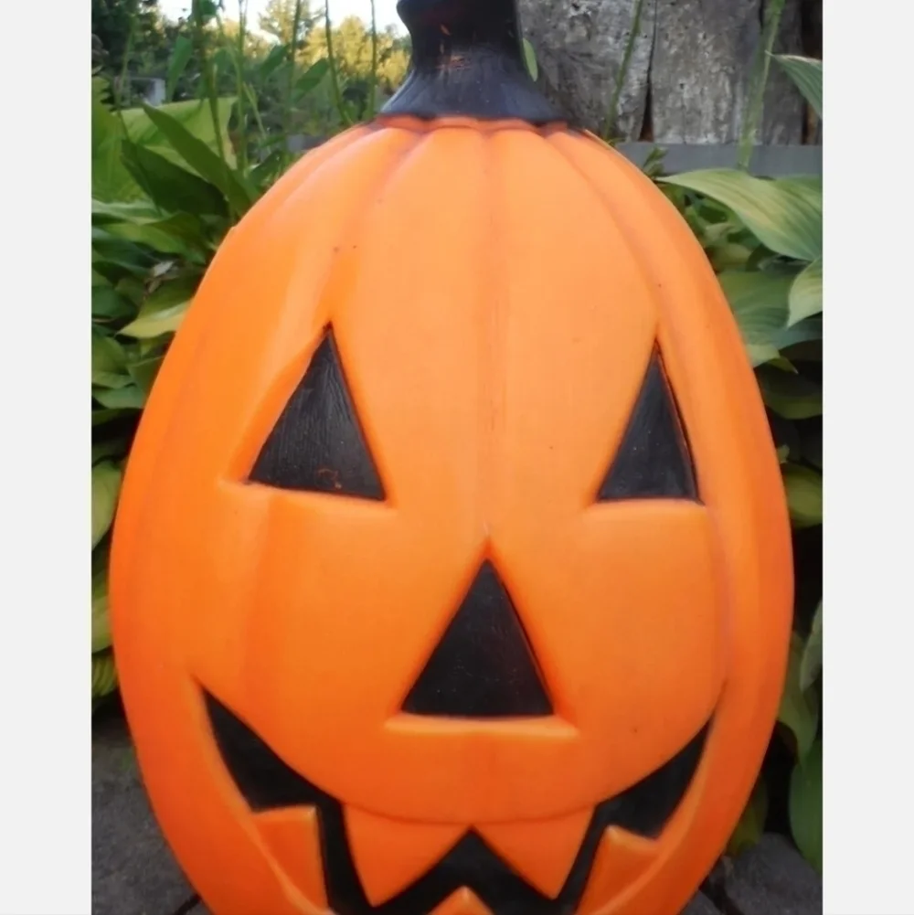Vintage Empire Jack-o-lantern Pumpkin Blow Mold w/ Light Halloween Decor EUC